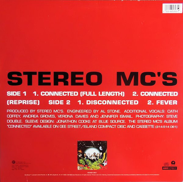 Stereo MC's - Connected | Gee Street (422-864 393-1) - 2 Stereo MC's - Connected | Gee Street (422-864 393-1) - 2