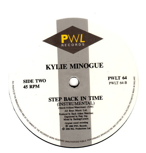 Kylie Minogue - Step Back In Time | PWL Records (PWLT 64) - 4 Kylie Minogue - Step Back In Time | PWL Records (PWLT 64) - 4
