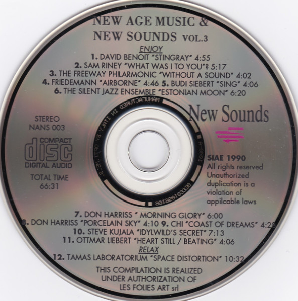 Various - Enjoy And Relax Sampler | New Sounds Multimedia (NANS 003) - 3