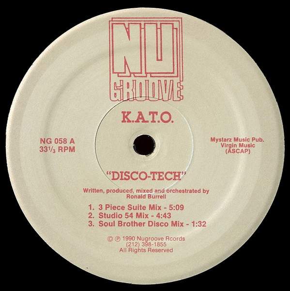 K.A.T.O. - Disco-Tech | Nu Groove Records (NG 058) - main K.A.T.O. - Disco-Tech | Nu Groove Records (NG 058) - main