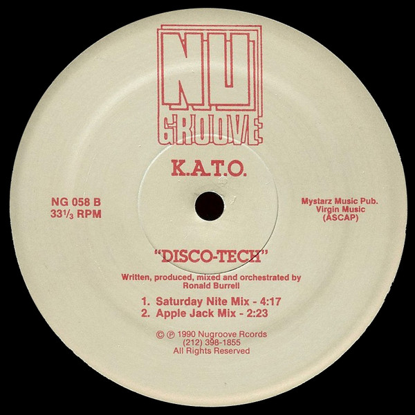 K.A.T.O. - Disco-Tech | Nu Groove Records (NG 058) - 2 K.A.T.O. - Disco-Tech | Nu Groove Records (NG 058) - 2