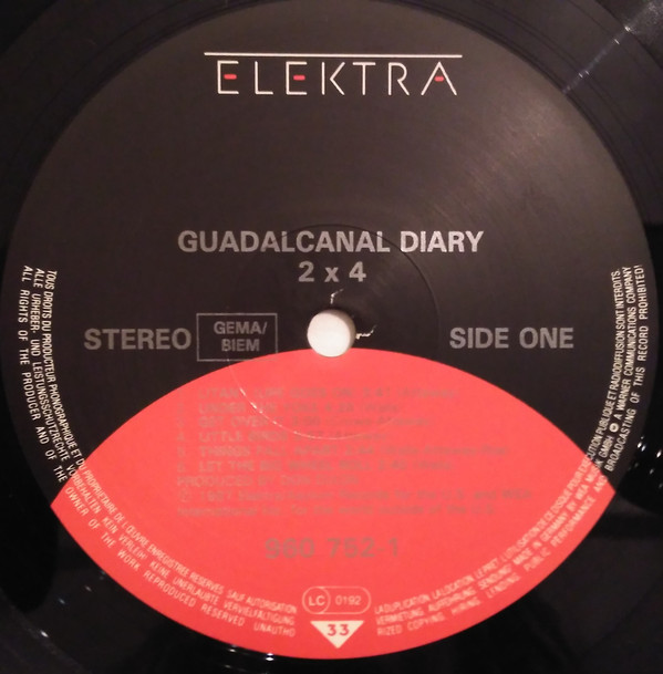 Guadalcanal Diary - 2 X 4 | Elektra (960 752-1) - 3