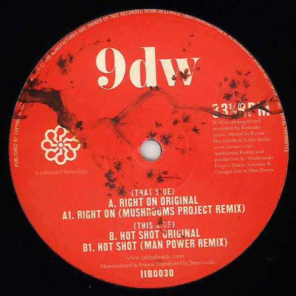 9dw - Right On | Is It Balearic? Recordings (IIB0030) - main 9dw - Right On | Is It Balearic? Recordings (IIB0030) - main