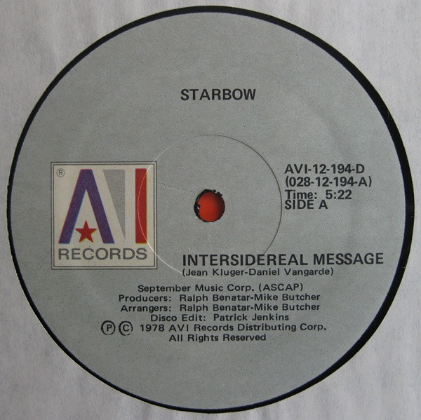 Starbow - Intersidereal Message | AVI Records (AVI-12-194-D) - 3