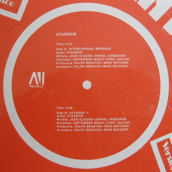 Starbow - Intersidereal Message | AVI Records (AVI-12-194-D) - 2