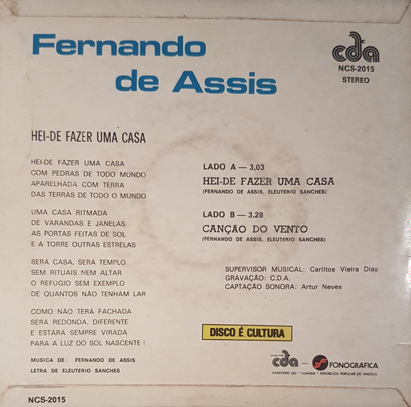 Fernando De Assis - Hei-de Fazer Uma Casa | CDA (NCS-2015) - main