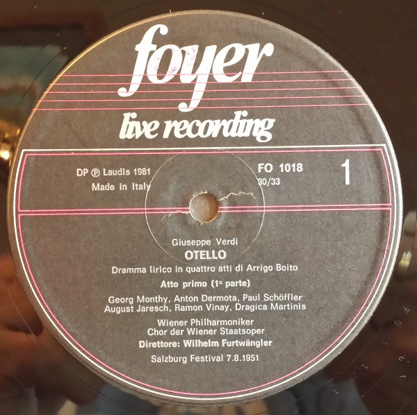 Giuseppe Verdi - Otello | Foyer Live Recording (FO 1018 (3)) - 2