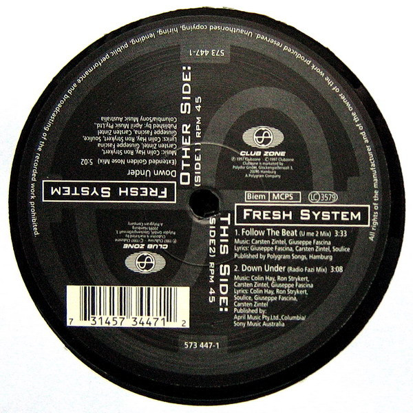 Fresh System - Down Under | Club Zone (573 447-1)