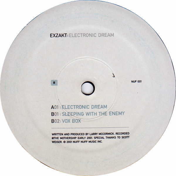 Exzakt - Electronic Dream | Nuff Nuff Records (NUF 001) - 3