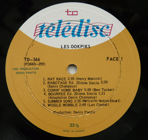 Les Ook-Piks - Rabotage Avec Les Ook-Piks [Vinyl] | Télédisc (TD-366) - 3