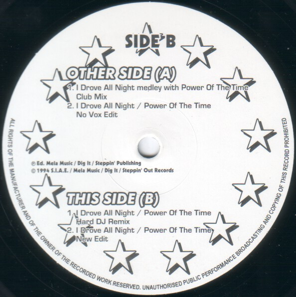 Bandido - I Drove All Night | Steppin' Out Records (IAN022T) - 3