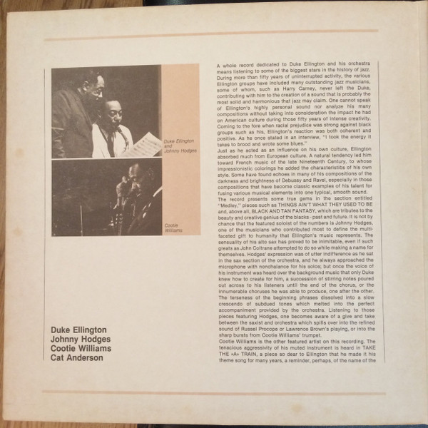 Duke Ellington , Cat Anderson , Cootie Williams , Johnny Hodges - Europa Jazz #12 | Europa Jazz (EJ-1010) - 3 Duke Ellington , Cat Anderson , Cootie Williams , Johnny Hodges - Europa Jazz #12 | Europa Jazz (EJ-1010) - 3