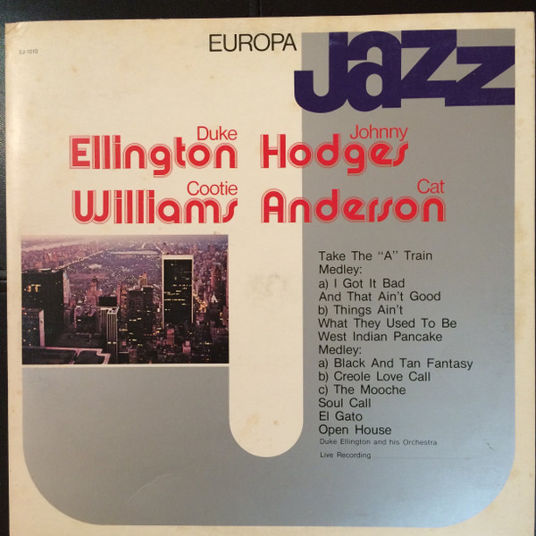 Duke Ellington , Cat Anderson , Cootie Williams , Johnny Hodges - Europa Jazz #12 | Europa Jazz (EJ-1010)
