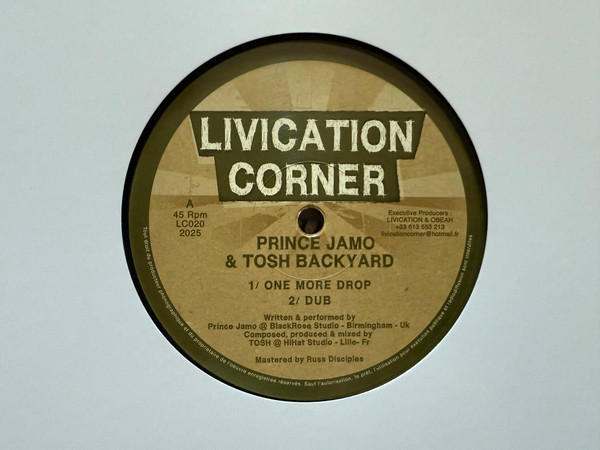 Prince Jamo , Tosh BackYard - One More Drop / Nonstop | Livication Corner (LC020) - 2 Prince Jamo , Tosh BackYard - One More Drop / Nonstop | Livication Corner (LC020) - 2