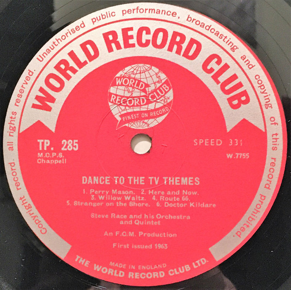 Steve Race And His Orchestra - Dance To The TV Themes | World Record Club (TP 285) - 4 Steve Race And His Orchestra - Dance To The TV Themes | World Record Club (TP 285) - 4
