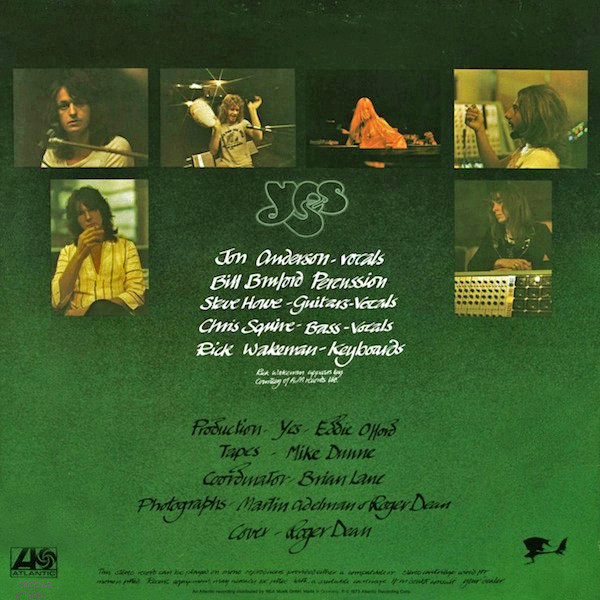 Yes - Close To The Edge | Atlantic (K50012) - 4