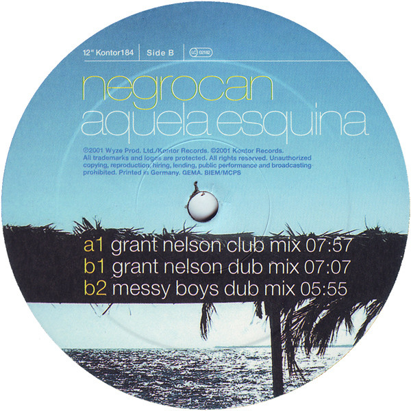 Negrocan - Aquela Esquina | Kontor Records (Kontor184) - 3 Negrocan - Aquela Esquina | Kontor Records (Kontor184) - 3