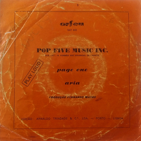 Pop Five Music Incorporated - Page One | Orfeu (SAT 805) - 2