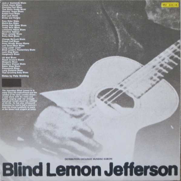Blind Lemon Jefferson - Blind Lemon Jefferson | Milestone (47022) - 2 Blind Lemon Jefferson - Blind Lemon Jefferson | Milestone (47022) - 2