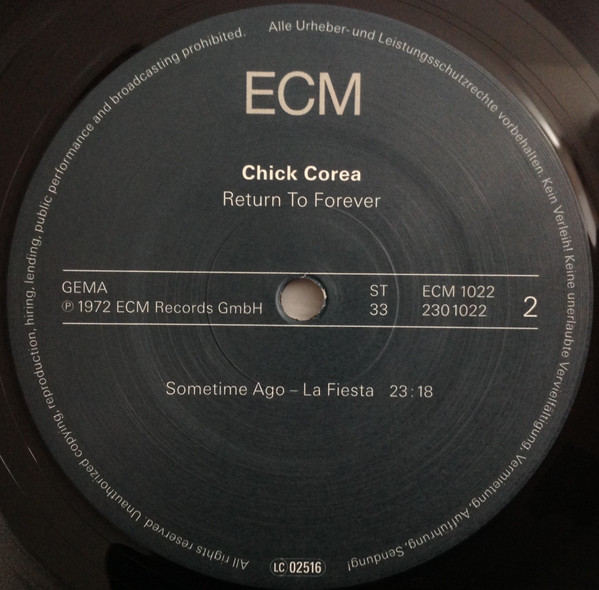 Chick Corea - Return To Forever | ECM Records (ECM 1022 ST) - 3