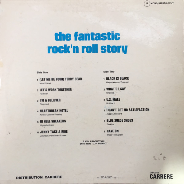Graffiti Singers - The Fantastic Rock'n Roll Story vol.2 | Disques Carrere (67501) - 2
