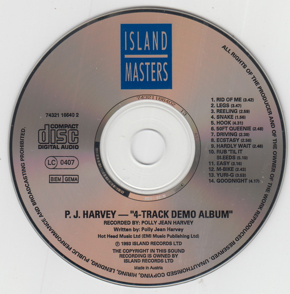 PJ Harvey - 4-Track Demos | Island Records (74321 16640 2) - 2