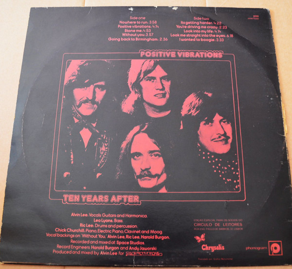 Ten Years After - Positive Vibrations | Chrysalis (2111) - 3 Ten Years After - Positive Vibrations | Chrysalis (2111) - 3