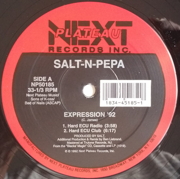 Salt 'N' Pepa - Expression '92 / Do You Want Me '92 | Next Plateau Records Inc. (NP50185) - 2 Salt 'N' Pepa - Expression '92 / Do You Want Me '92 | Next Plateau Records Inc. (NP50185) - 2