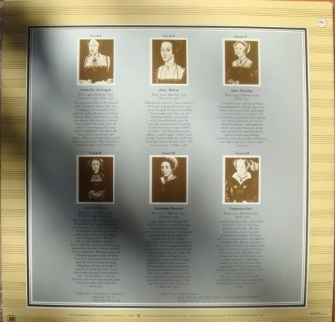 Rick Wakeman - The Six Wives Of Henry VIII | A&M Records (AMLH 64361)