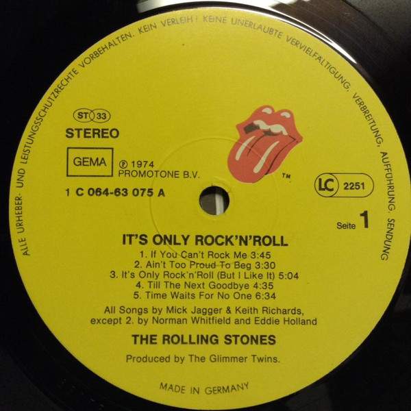 The Rolling Stones - It's Only Rock 'N Roll | Rolling Stones Records (1C 064-63 075) - 3 The Rolling Stones - It's Only Rock 'N Roll | Rolling Stones Records (1C 064-63 075) - 3