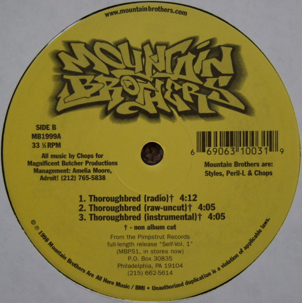 Mountain Brothers - Galaxies: The Next Level / Fluids / Thoroughbred | Pimpstrut Records (MB1999A) - 2 Mountain Brothers - Galaxies: The Next Level / Fluids / Thoroughbred | Pimpstrut Records (MB1999A) - 2