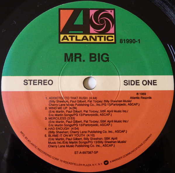 Mr. Big - Mr. Big | Atlantic (7 81990-1) - 3