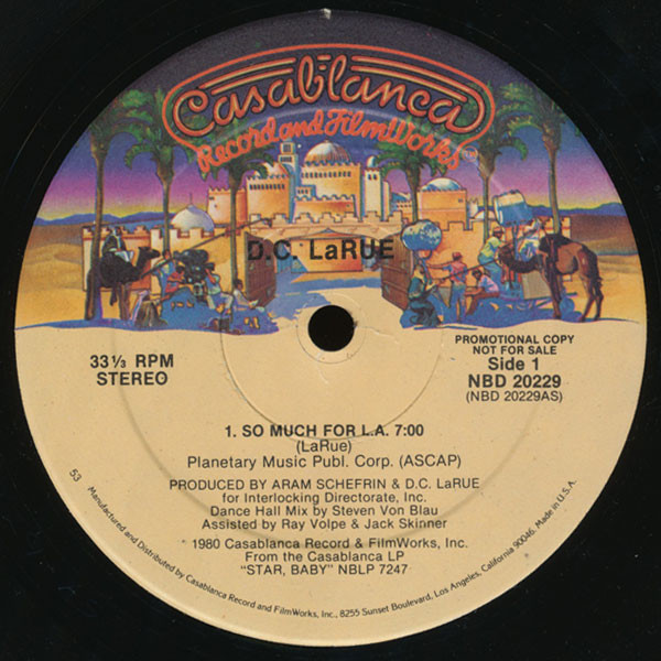 D.C. LaRue - So Much For L.A. | Casablanca (NBD 20229) - main