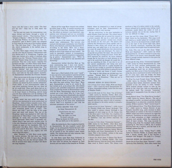 Paul Weston And His Orchestra - The Columbia Album Of Jerome Kern | Columbia Special Products (EN2 13722) - 3