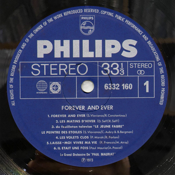 Le Grand Orchestre De Paul Mauriat - Forever And Ever Nº 16 | Philips (6332 160) - 3