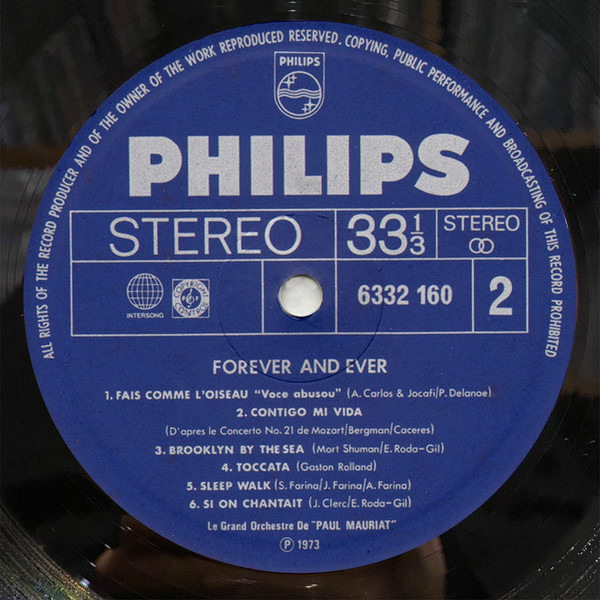 Le Grand Orchestre De Paul Mauriat - Forever And Ever Nº 16 | Philips (6332 160) - 4