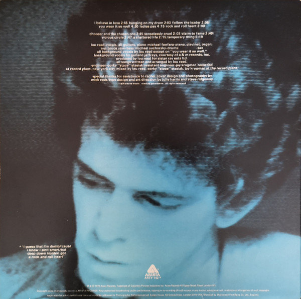 Lou Reed - Rock And Roll Heart | Arista (ARTY 142) - 2 Lou Reed - Rock And Roll Heart | Arista (ARTY 142) - 2