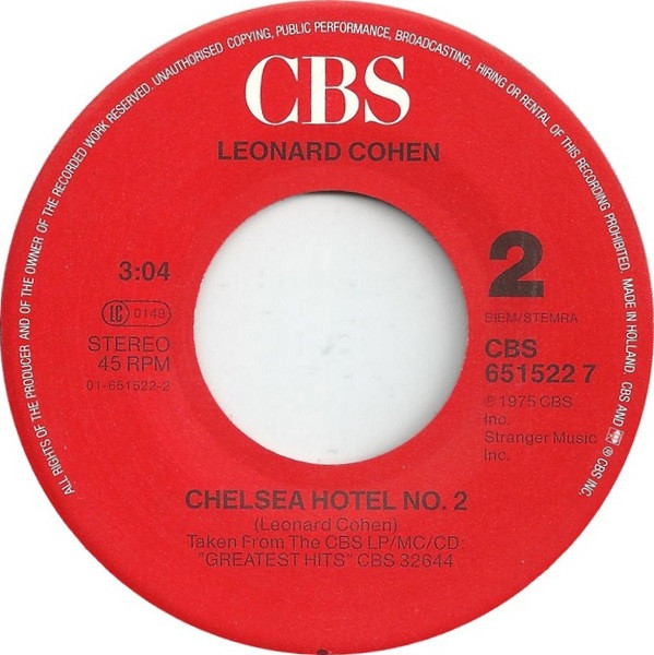 Leonard Cohen - I'm Your Man | CBS (CBS 651522 7) - 4
