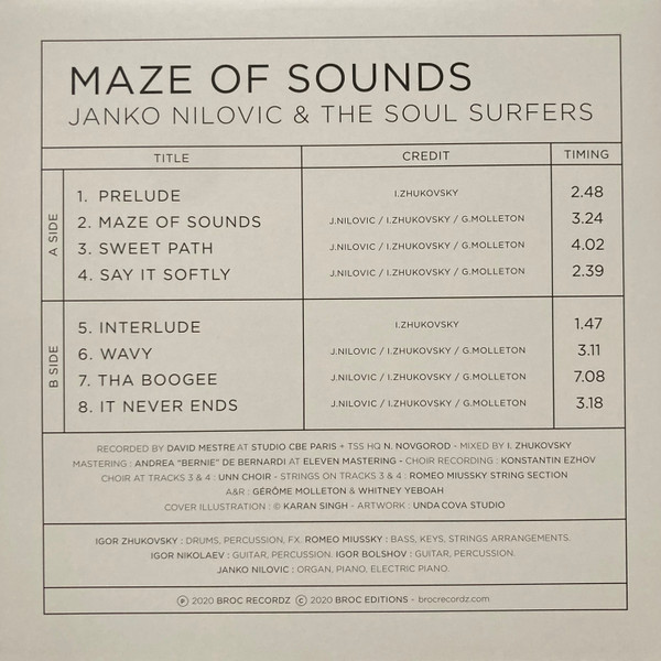 Janko Nilovic & The Soul Surfers - Maze Of Sounds | Broc Recordz (MOS003) - 2 Janko Nilovic & The Soul Surfers - Maze Of Sounds | Broc Recordz (MOS003) - 2