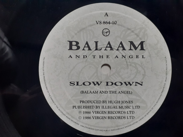Balaam And The Angel - Slow Down | Virgin (VS 864-10) - 3