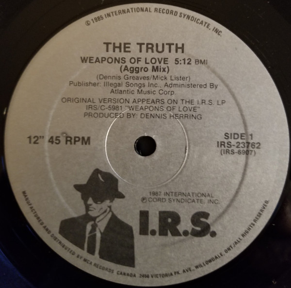 The Truth - Weapons Of Love | I.R.S. Records (IRS 23762) - 2