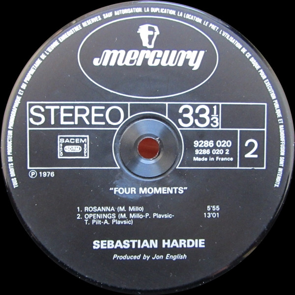 Sebastian Hardie - Four Moments | Mercury (9286 020) - 4