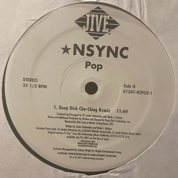 *NSYNC - Pop | Jive (01241-42933-1) - 3 *NSYNC - Pop | Jive (01241-42933-1) - 3