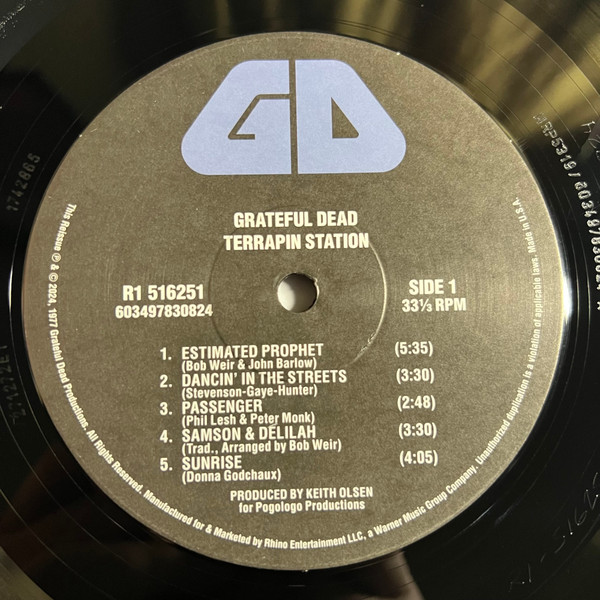 The Grateful Dead - Terrapin Station | Rhino Records (R1 516251) - 3 The Grateful Dead - Terrapin Station | Rhino Records (R1 516251) - 3