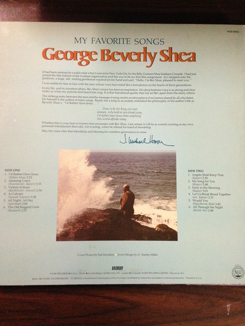 George Beverly Shea - My Favorite Songs | Word (WSB 8859) - 2 George Beverly Shea - My Favorite Songs | Word (WSB 8859) - 2