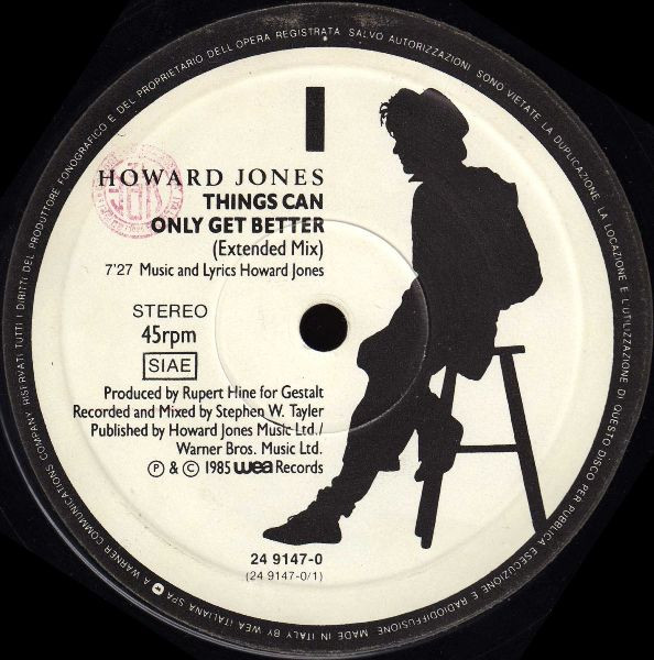 Howard Jones - Things Can Only Get Better (Extended Mix) | WEA (24 9147-0) - 2 Howard Jones - Things Can Only Get Better (Extended Mix) | WEA (24 9147-0) - 2