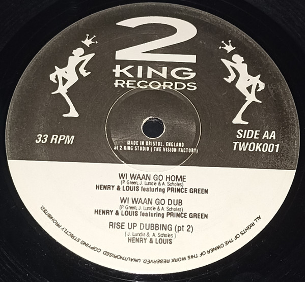 Henry & Louis Featuring Prince Green - Too Late / Wi Waan Go Home | 2Kings Records (TWOK 001) - 2 Henry & Louis Featuring Prince Green - Too Late / Wi Waan Go Home | 2Kings Records (TWOK 001) - 2