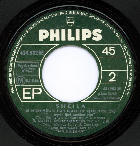 Sheila - Toujours Des Beaux Jours | Philips (434 982 BE) - 4