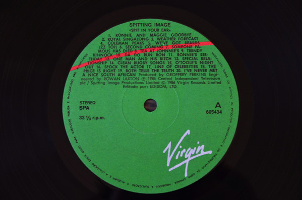 Spitting Image - Spit In Your Ear | Virgin (605434) - 3