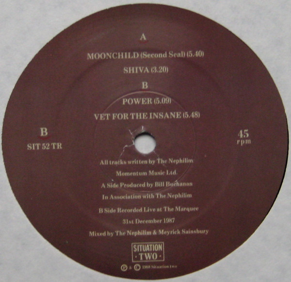 Fields Of The Nephilim - Moonchild (Second Seal) | Situation Two (SIT 52 TR) - 4